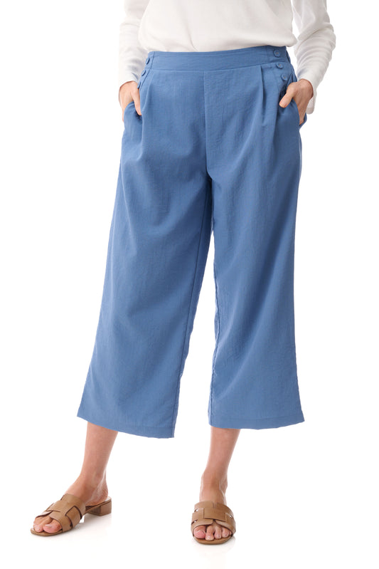 GIVONI CROP BUTTON PANT