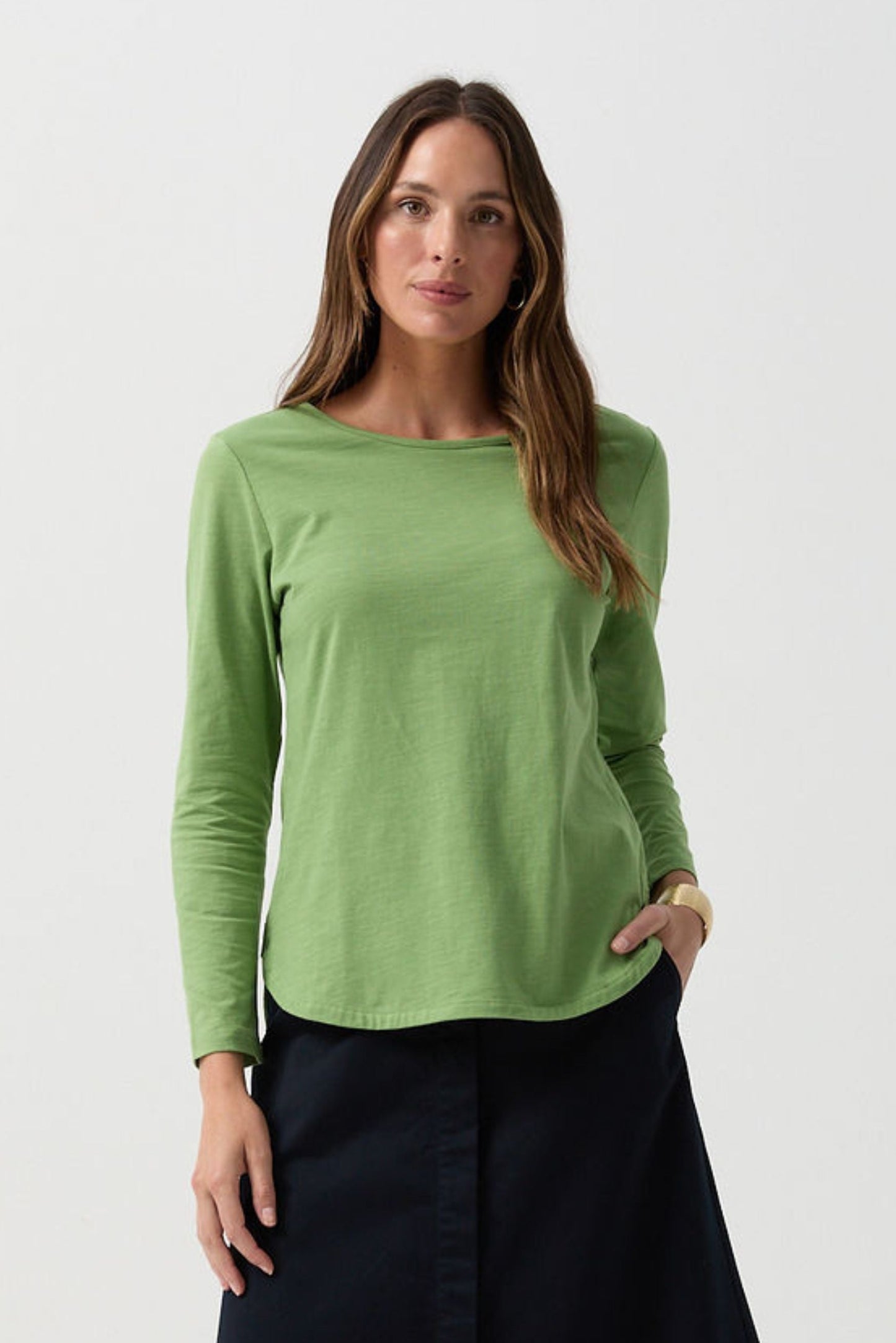GOONDIWINDI LONG SLEEVE SLUB TEE