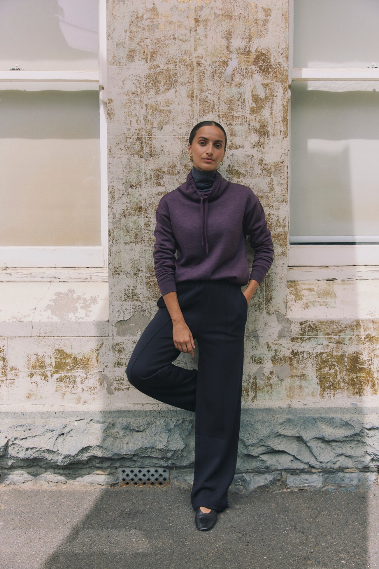 TOORALLIE LOUNGE FUNNEL NECK