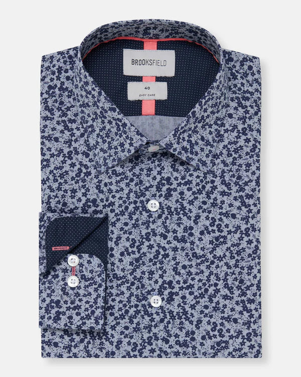 BROOKSFIELD EASY CARE PRINT SHIRT