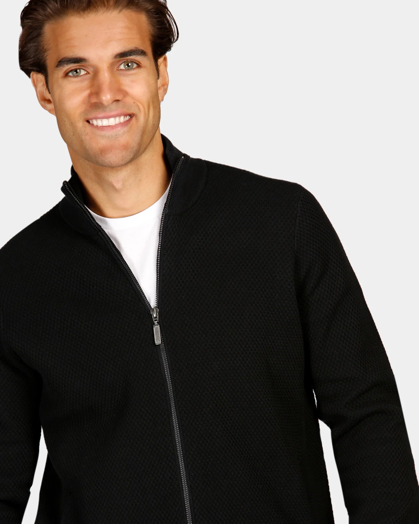 BROOKSFIELD ZIPPED CARDIGAN