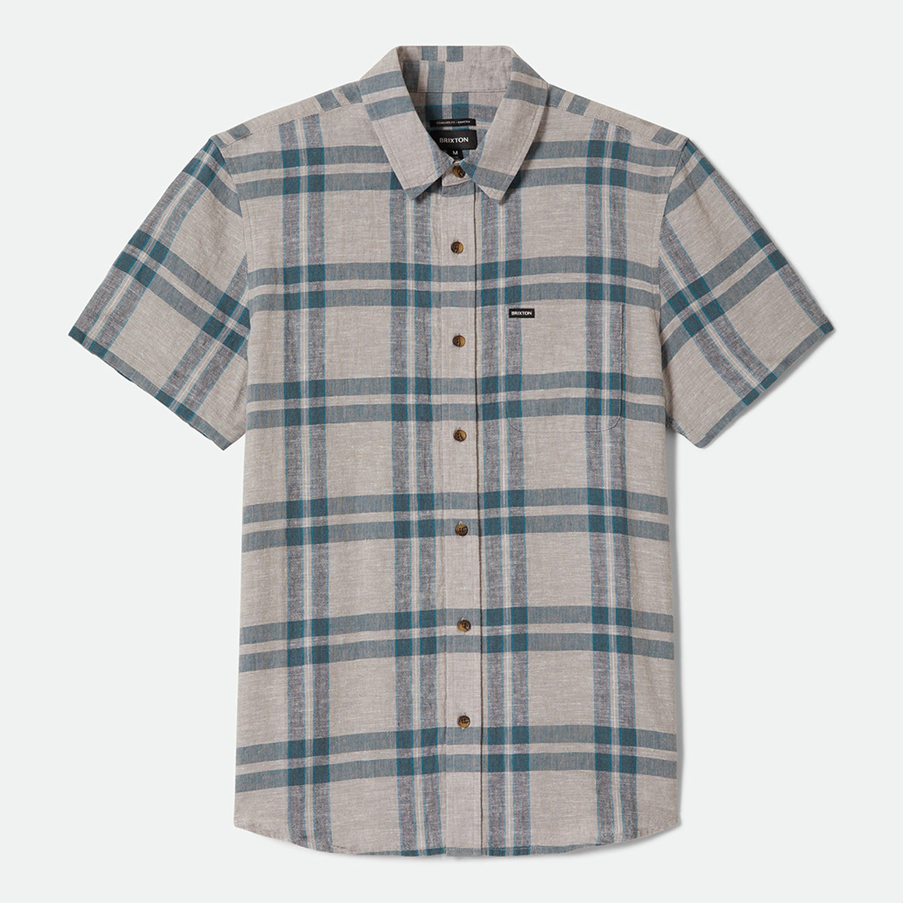 BRIXTON CHARTER LINEN BLEND SHIRT