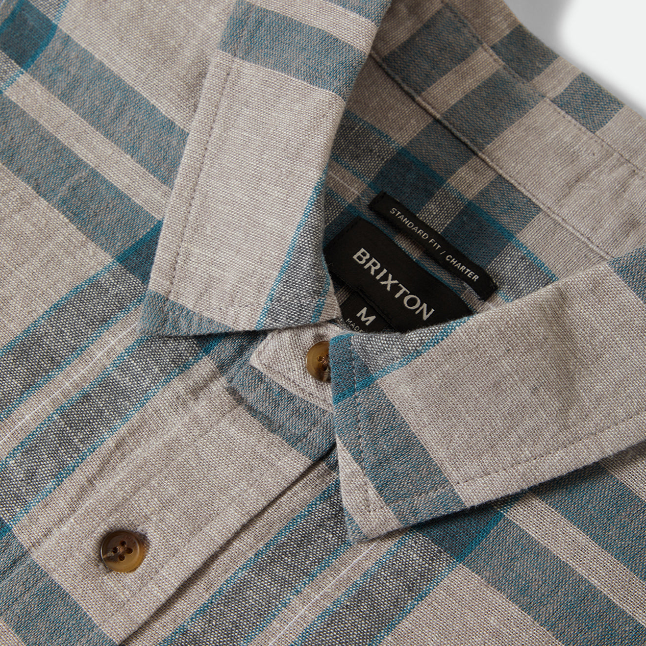 BRIXTON CHARTER LINEN BLEND SHIRT