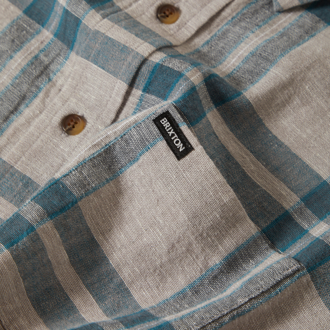 BRIXTON CHARTER LINEN BLEND SHIRT