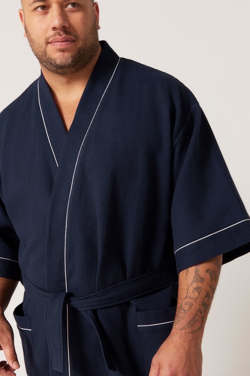 CONTARE COTTON WAFFLE BATHROBE