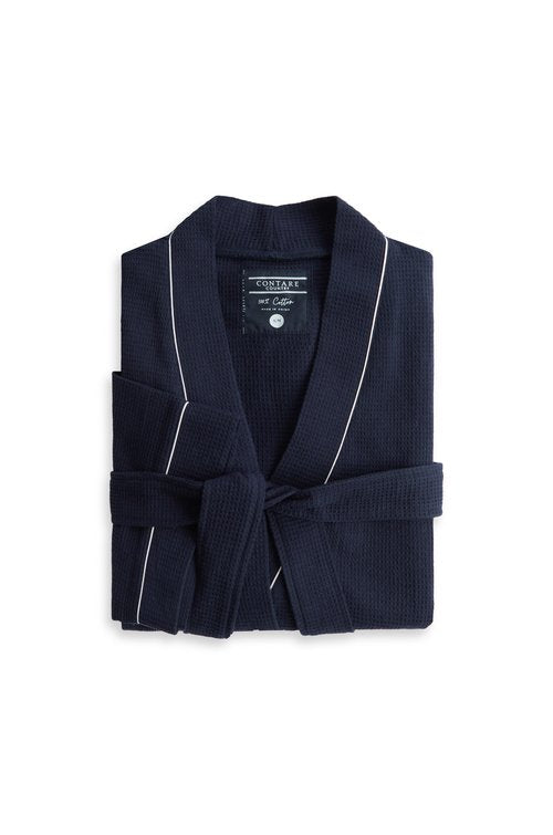 CONTARE COTTON WAFFLE BATHROBE