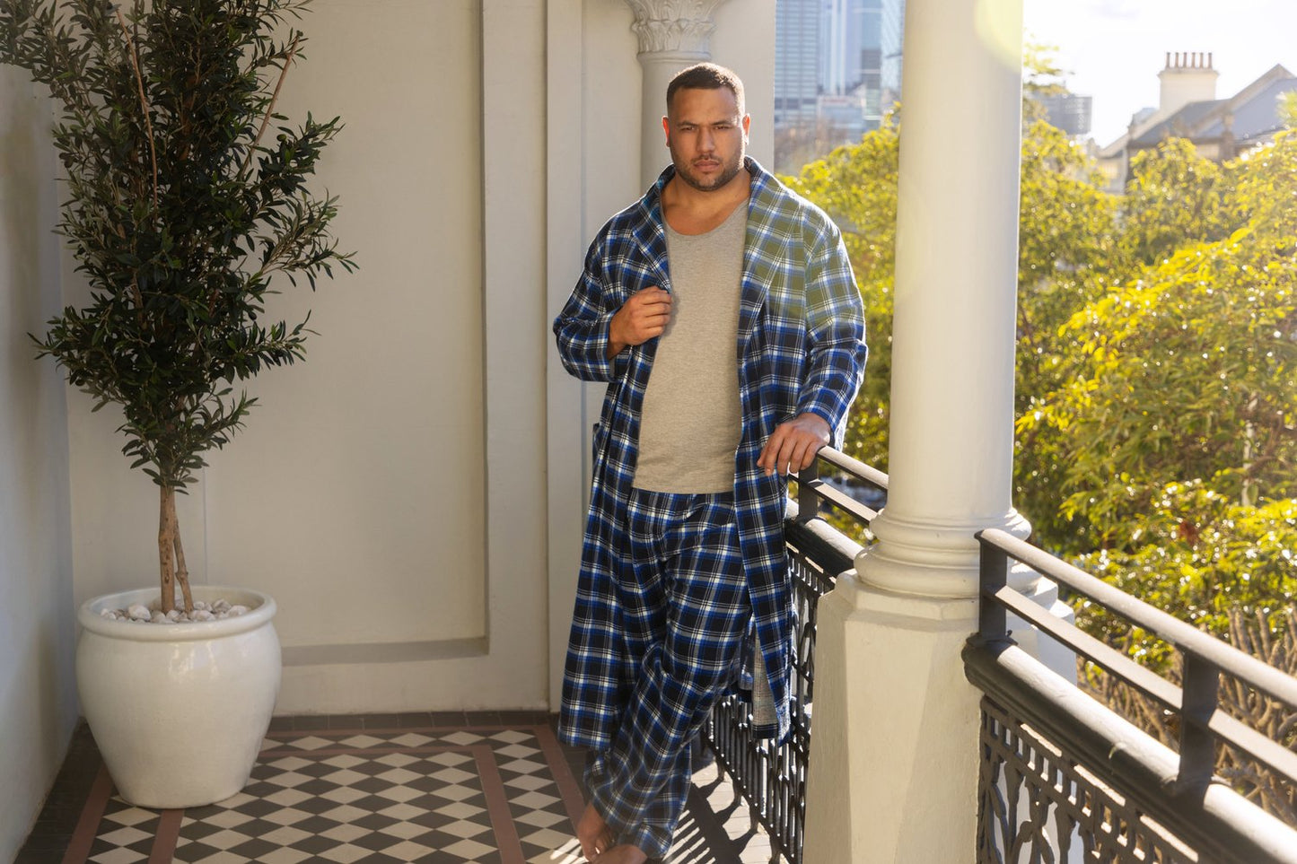 CONTARE FLANNELETTE LONG SLEEVE SET