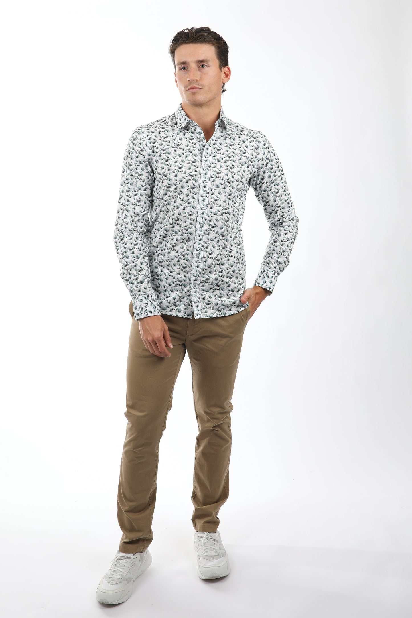 JAMES HARPER PEACHED CTN POPLIN SHIRT