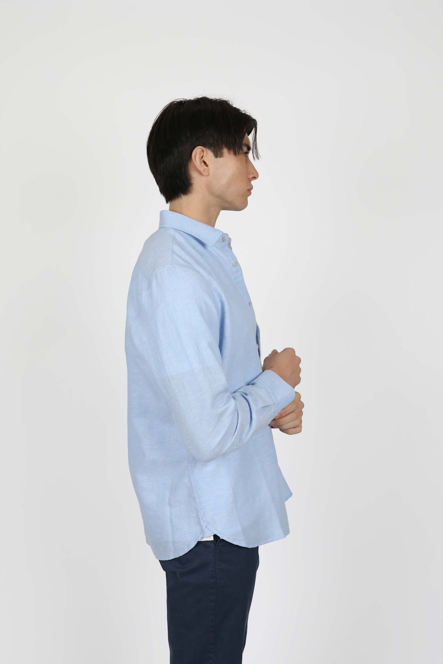 JAMES HAPRER LINEN BLEND LS SHIRT