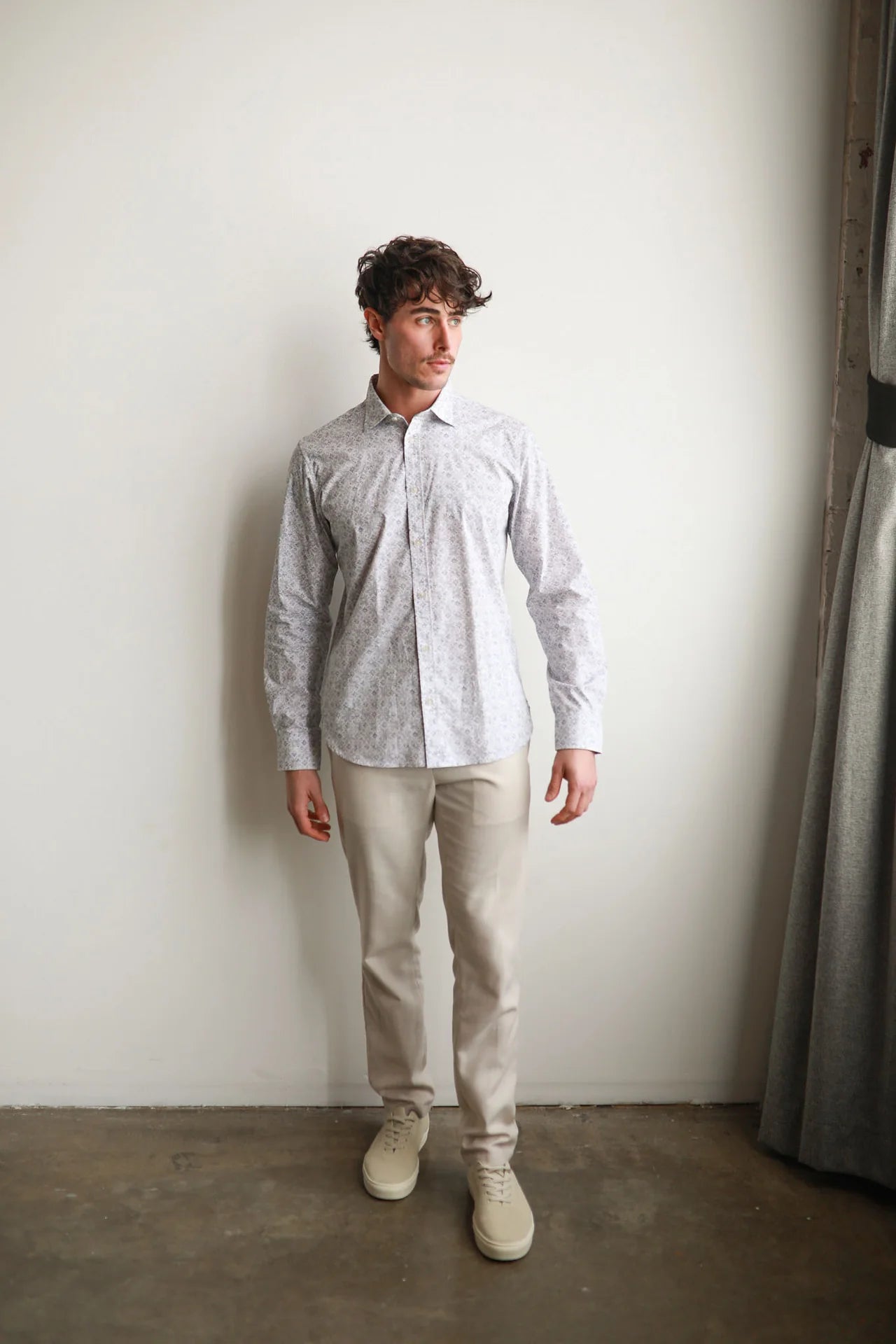JAMES HARPER PEACHED POPLIN LS SHIRT