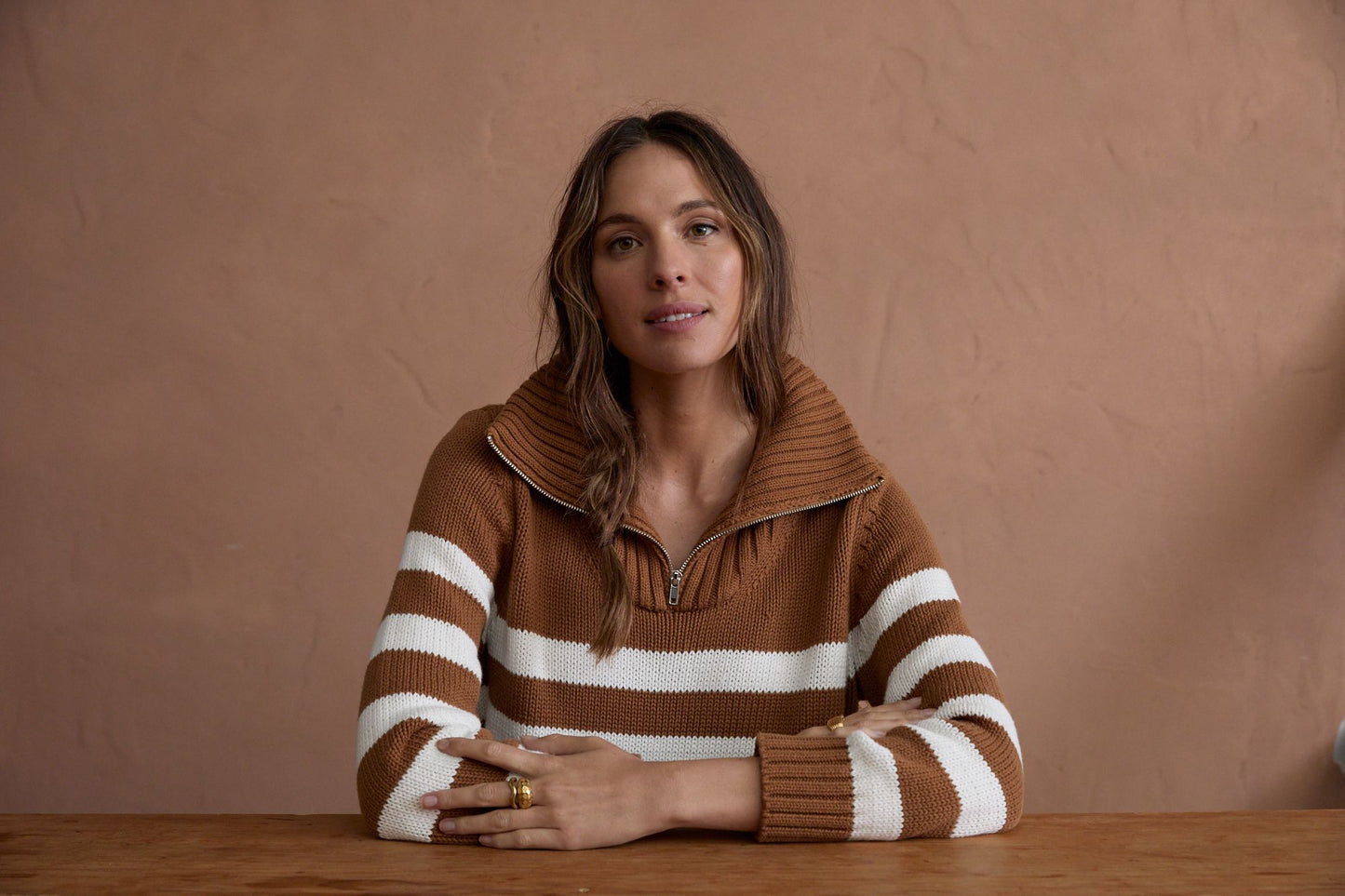 GOONDIWINDI STRIPE CHUNKY JUMPER