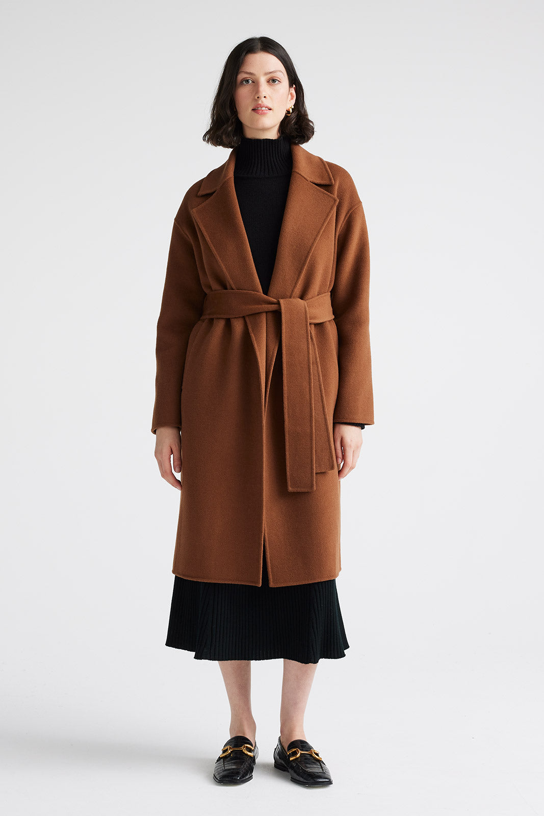 TOORALLIE WRAP WOOL COAT