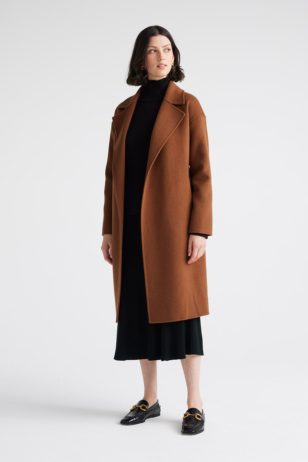 TOORALLIE WRAP WOOL COAT
