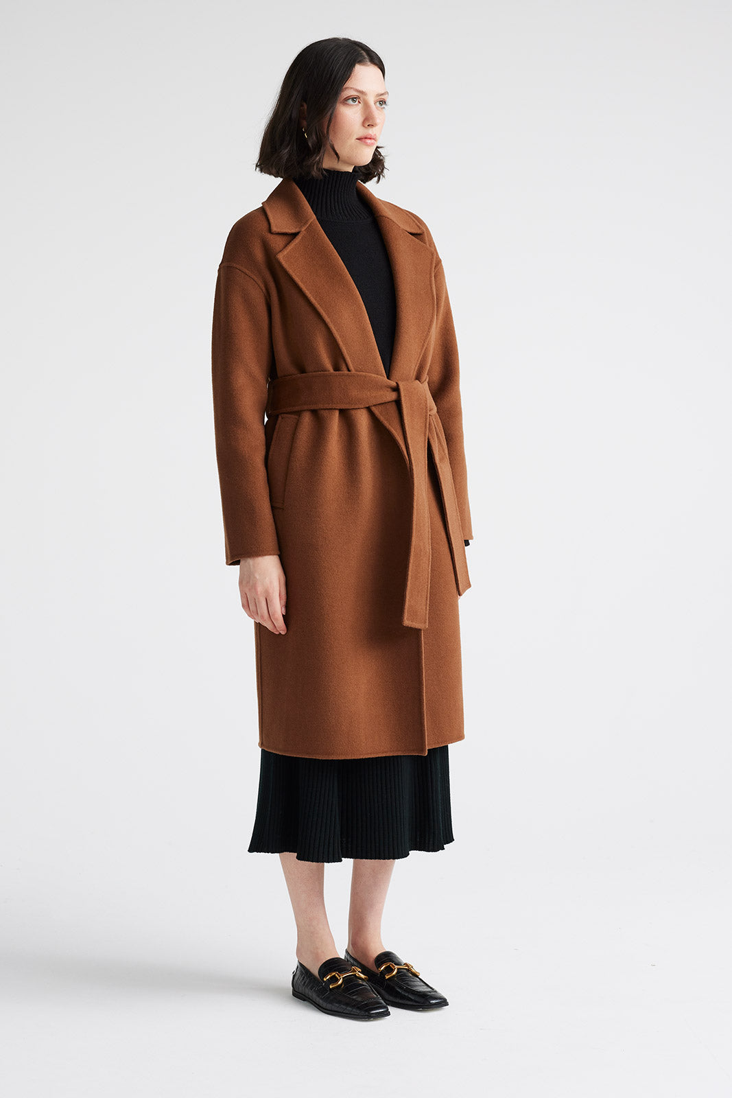 TOORALLIE WRAP WOOL COAT