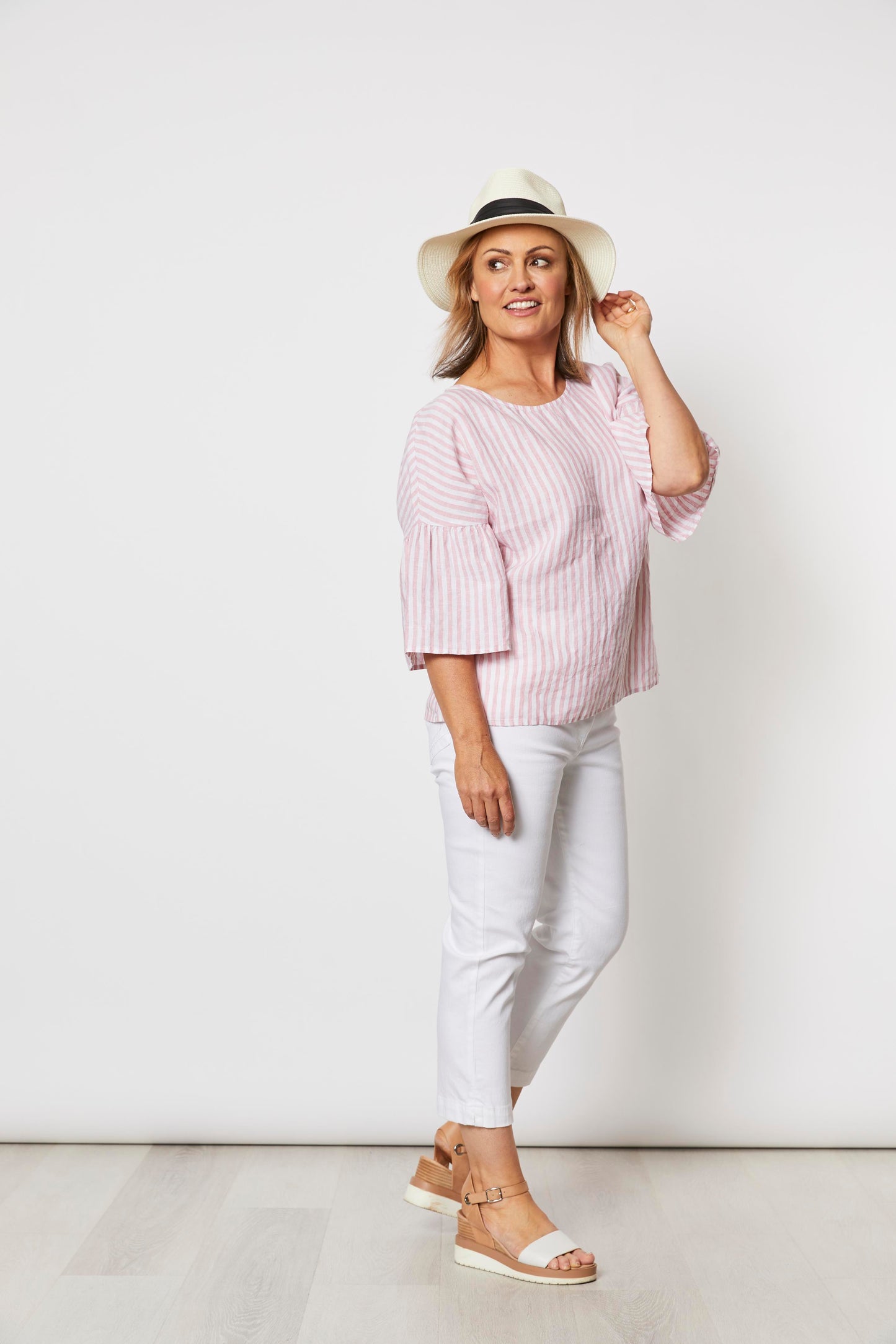 GORDON SMITH BAHAMA STRIPE TOP