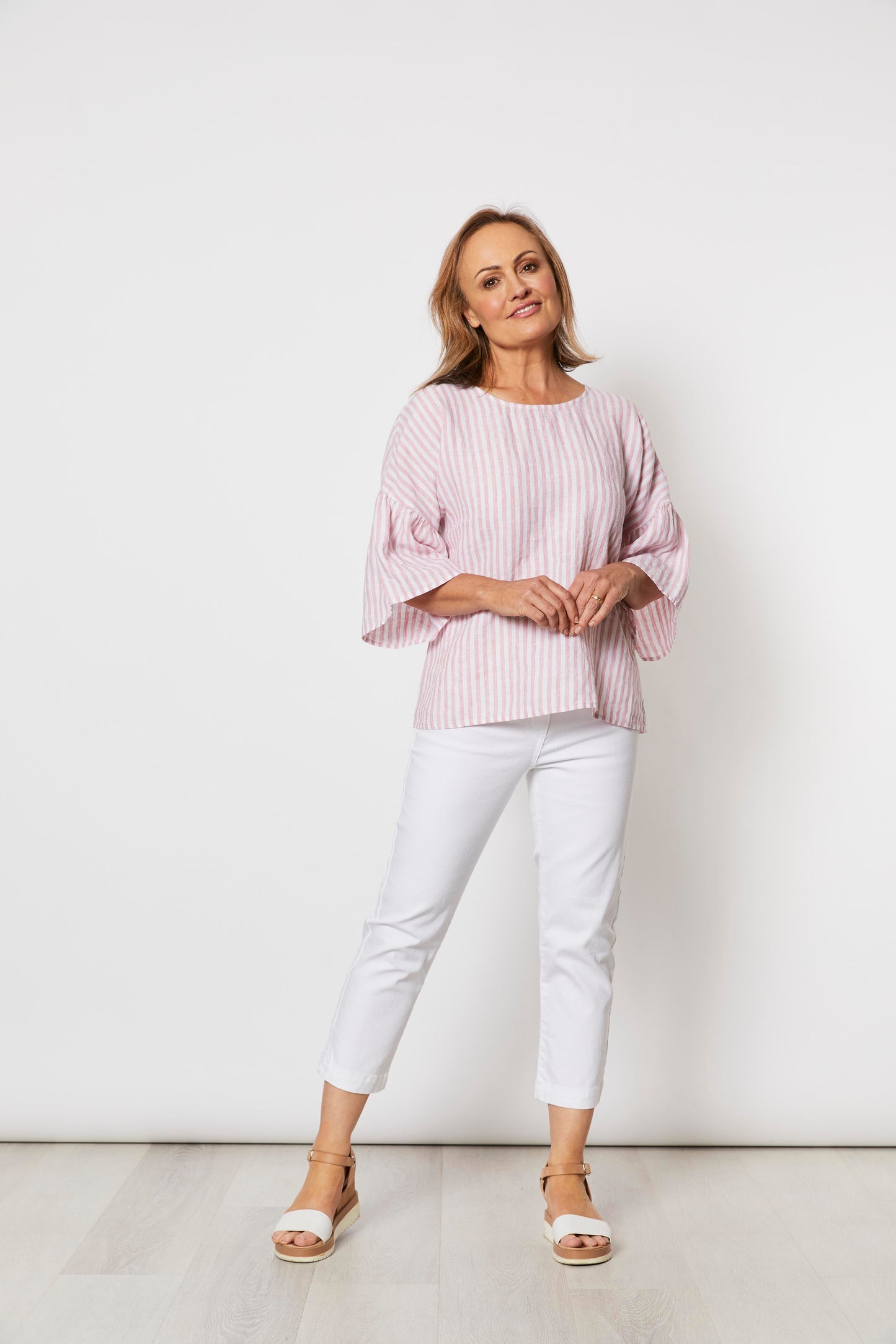 GORDON SMITH BAHAMA STRIPE TOP