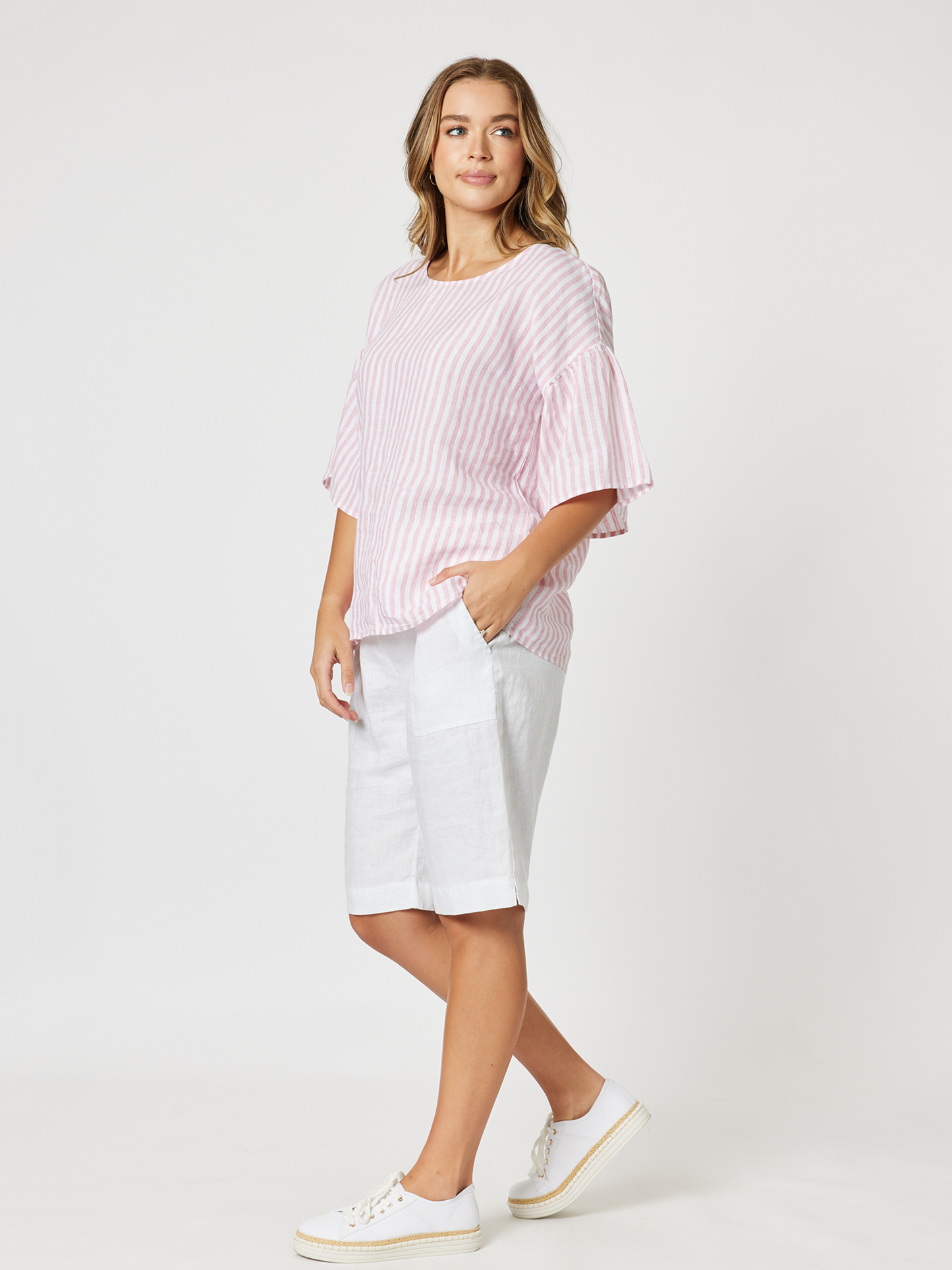 GORDON SMITH BAHAMA STRIPE TOP