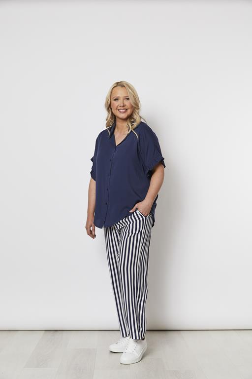 THREADZ FRILLED HEM SHIRT