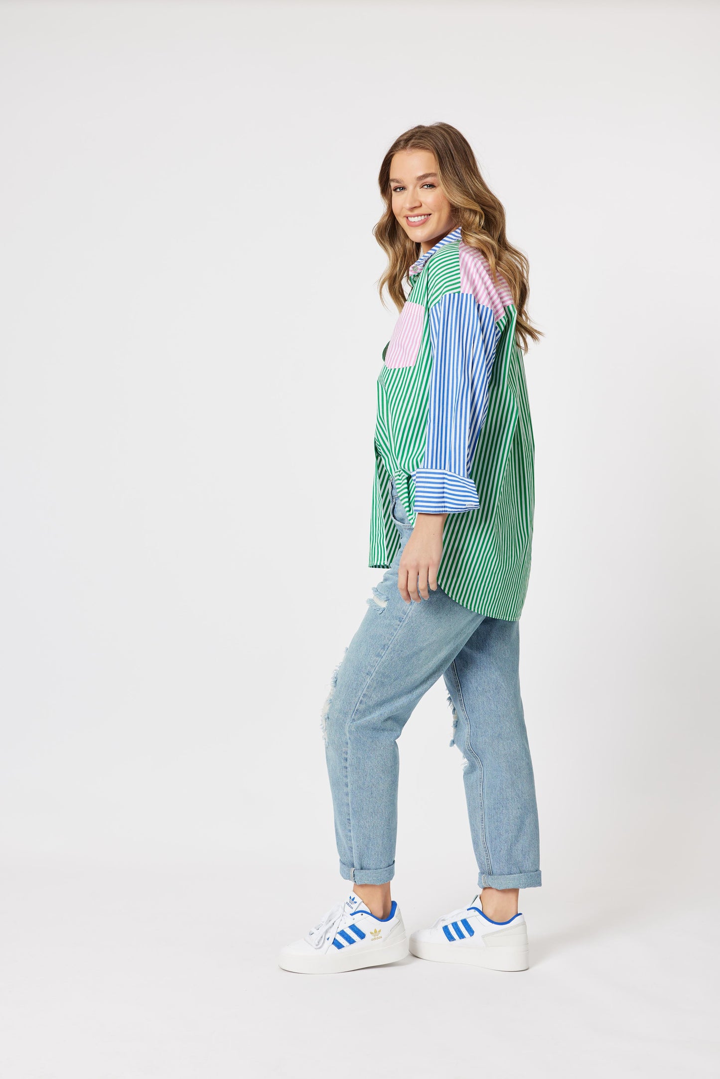 THREADZ HOLLYWOOD STRIPE SHIRT