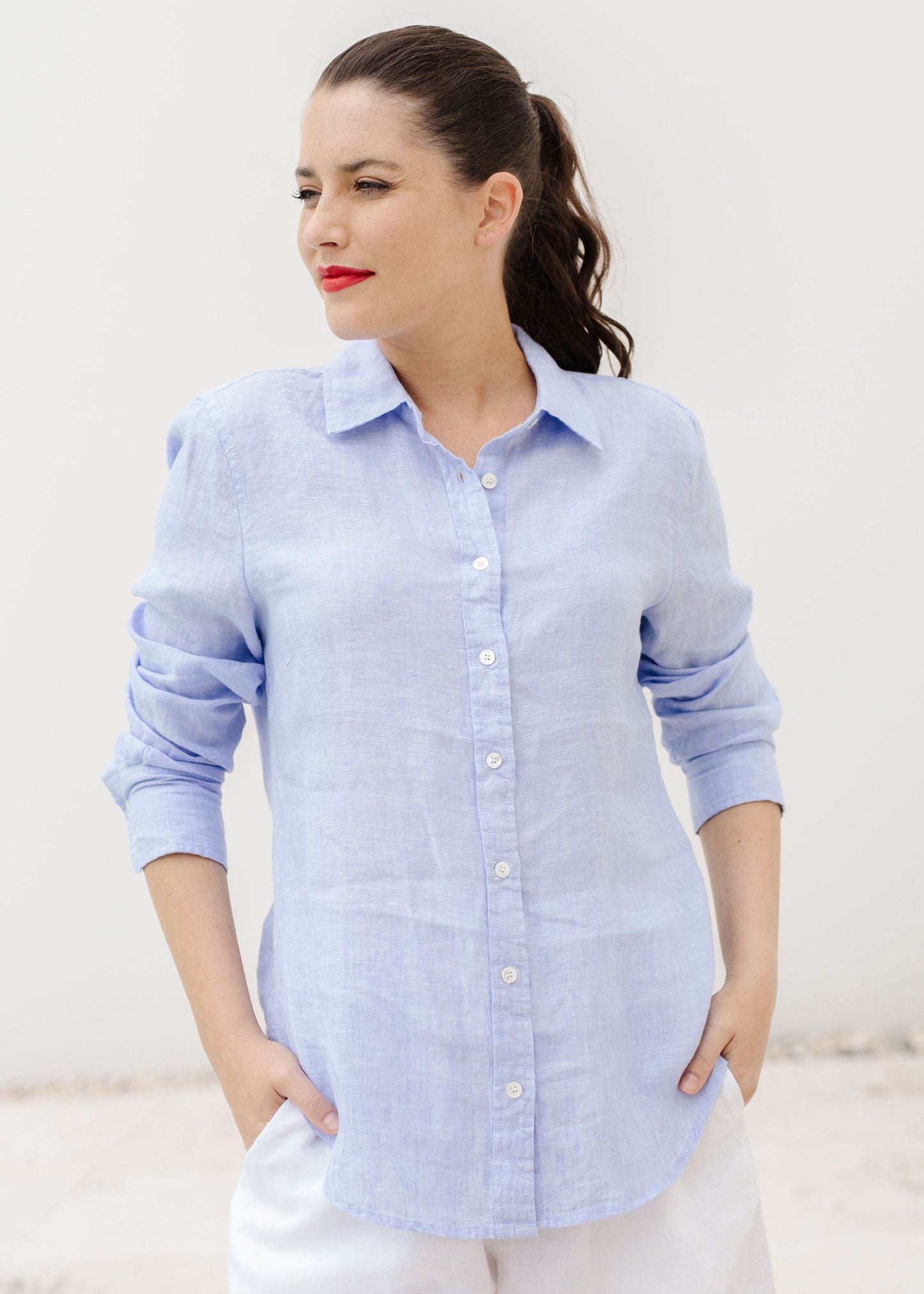 GOONDIWINDI LONG SLEEVE LINEN SHIRT
