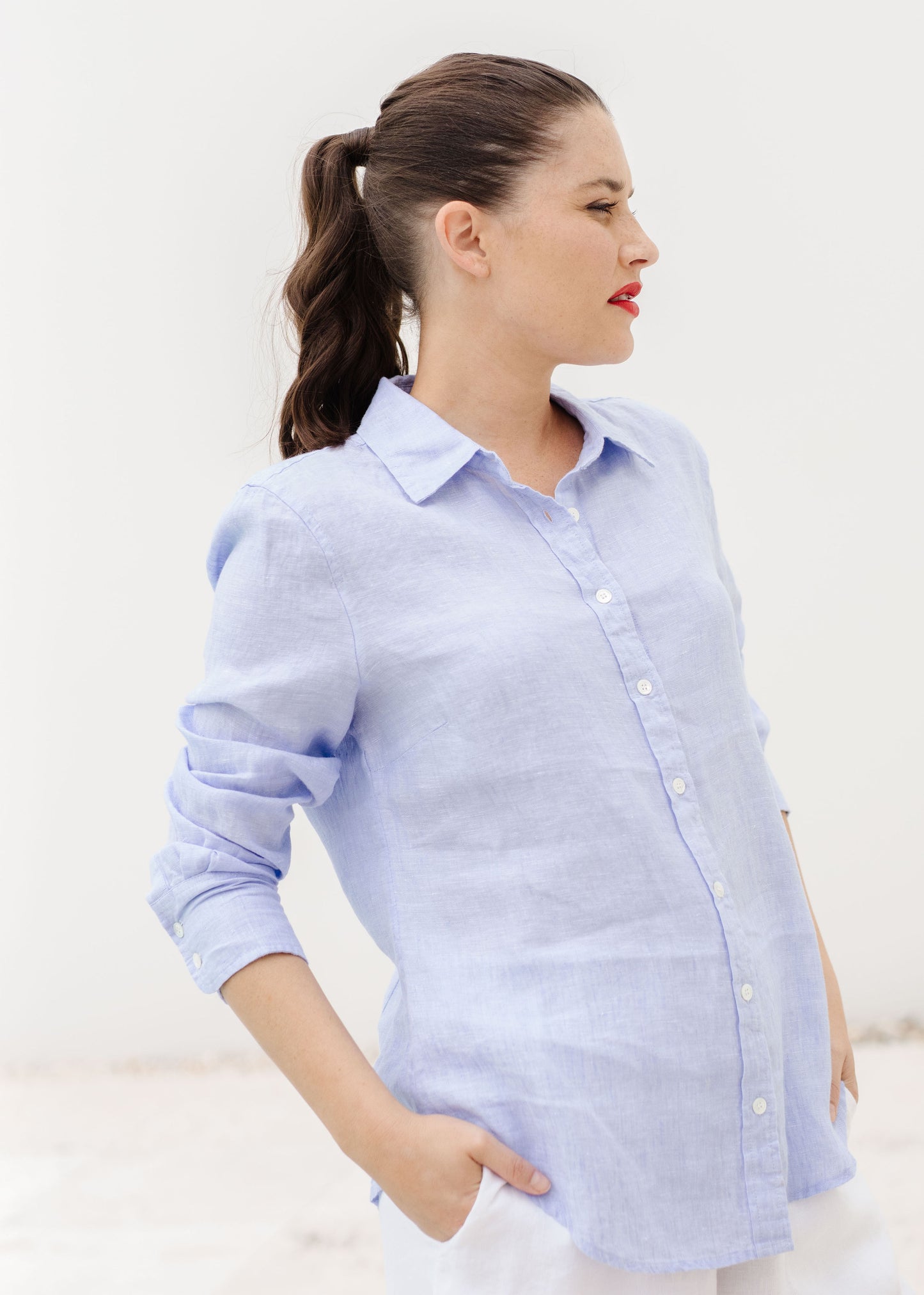 GOONDIWINDI LONG SLEEVE LINEN SHIRT