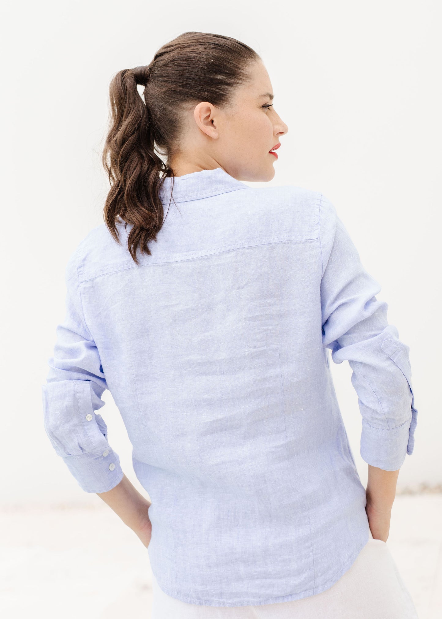 GOONDIWINDI LONG SLEEVE LINEN SHIRT