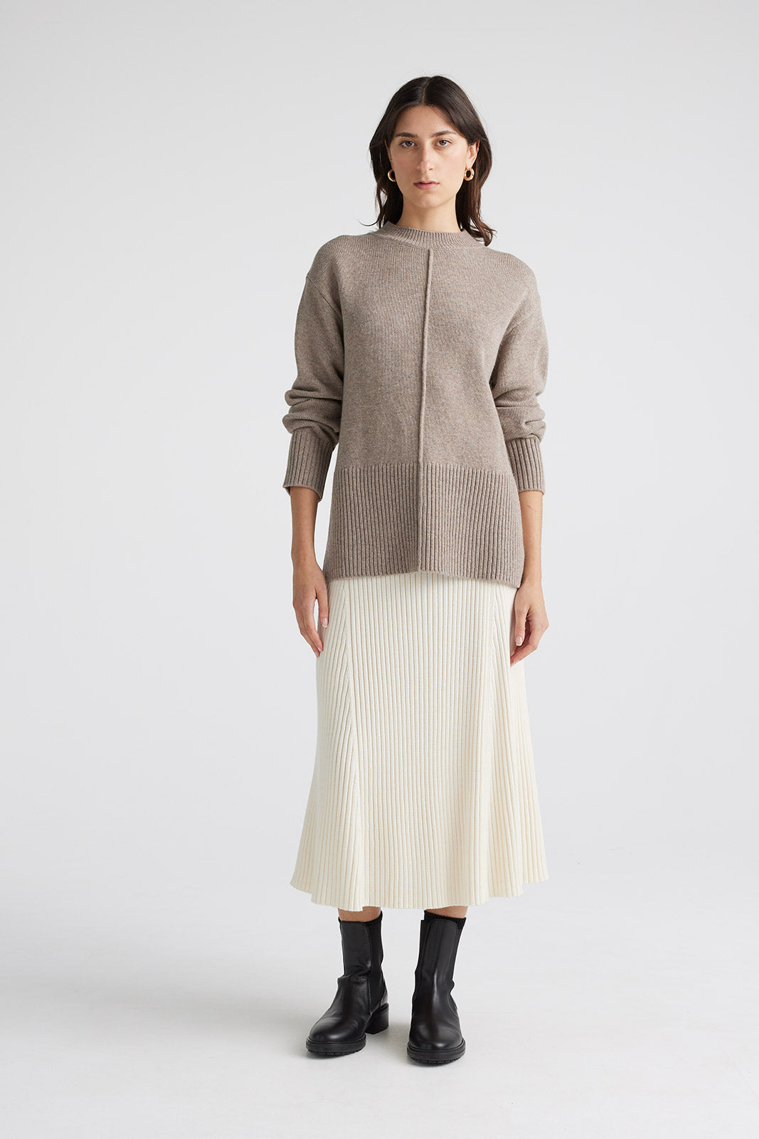 TOORALLIE SPLIT HEM JUMPER