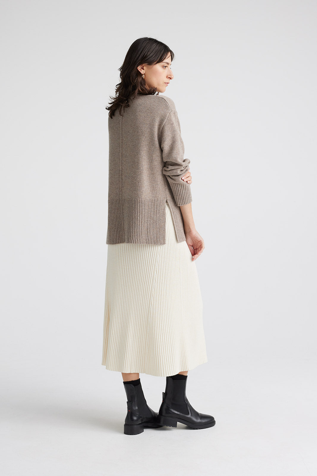 TOORALLIE SPLIT HEM JUMPER
