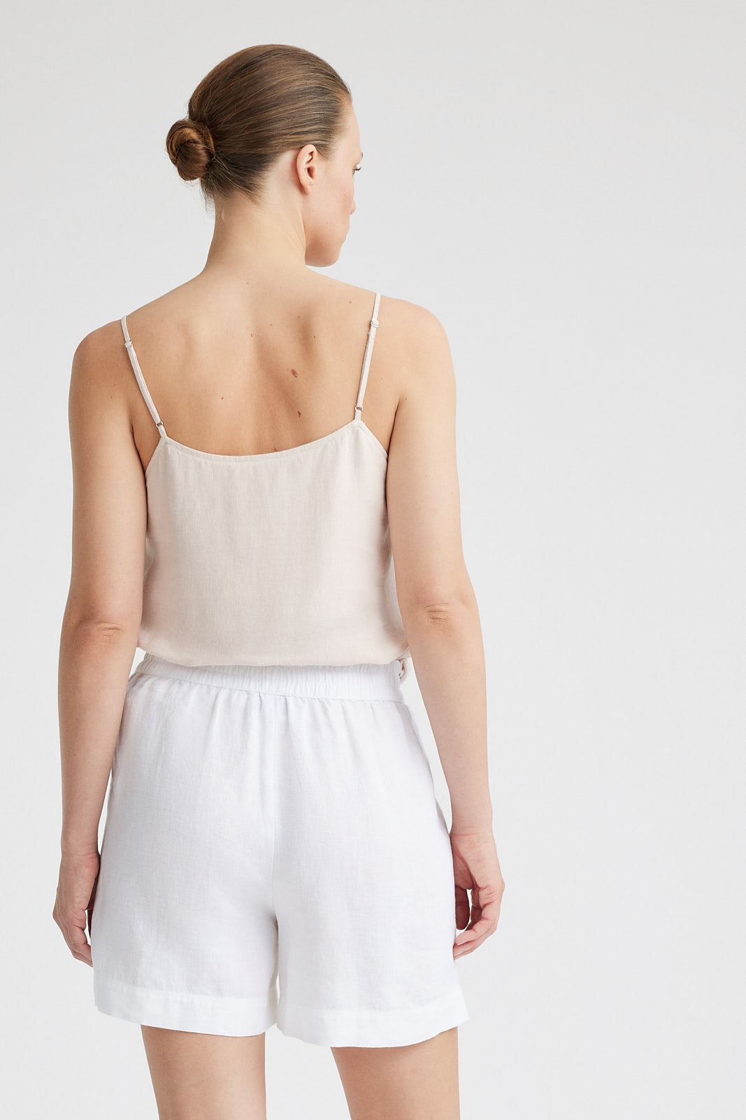 TOORALLIE GATHERED WAIST LINEN SHORT