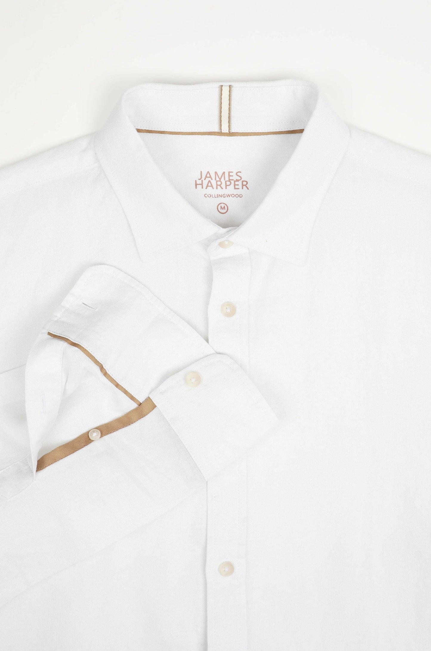 JAMES HAPRER LINEN BLEND LS SHIRT