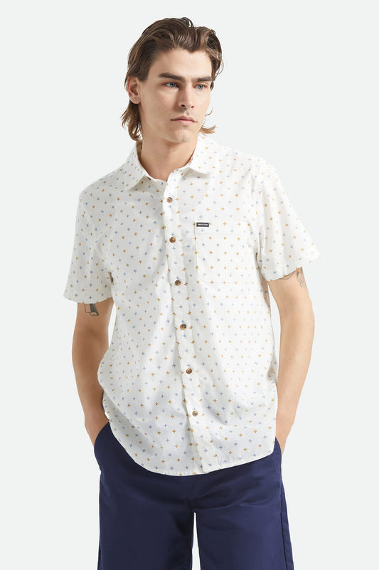 BRIXTON CHARTER SS MULTI DIAMOND PRINT SHIRT