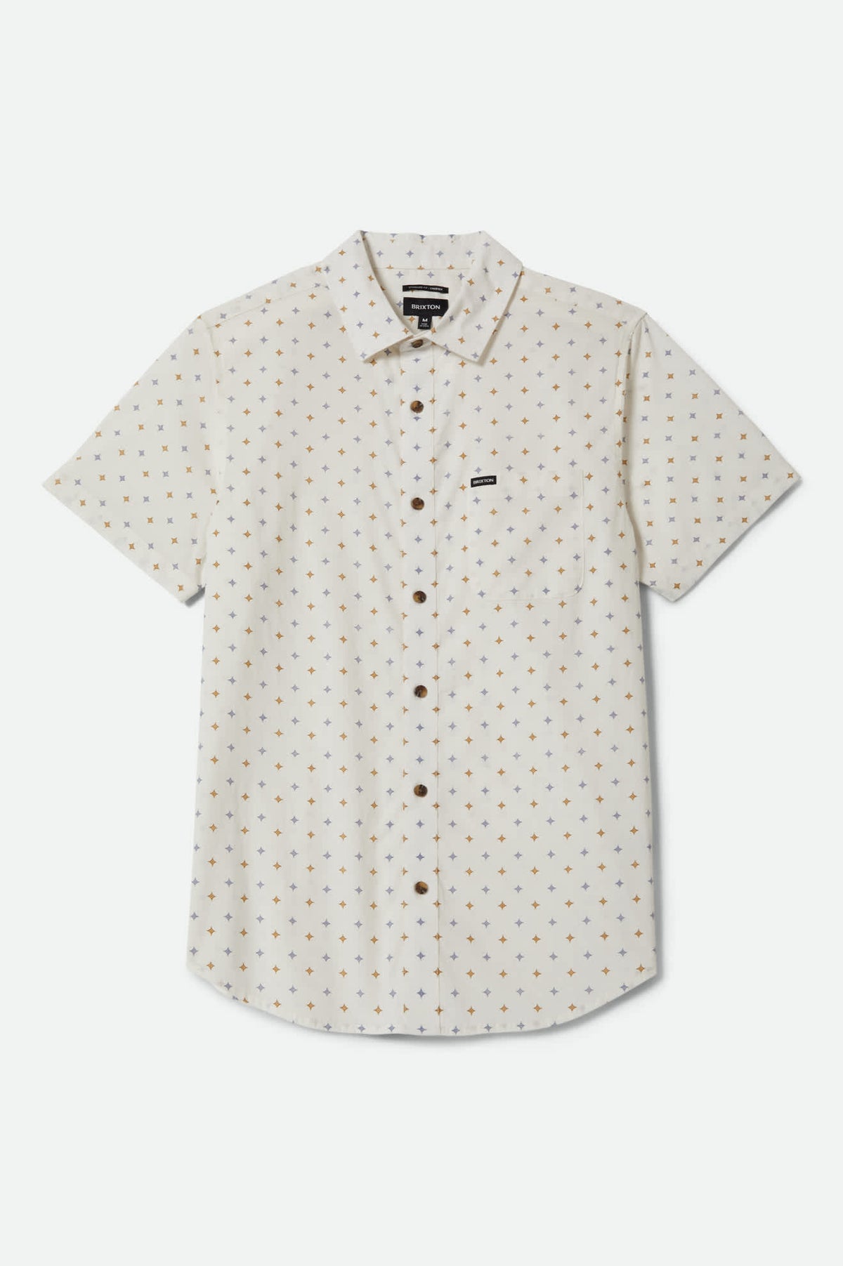 BRIXTON CHARTER SS MULTI DIAMOND PRINT SHIRT