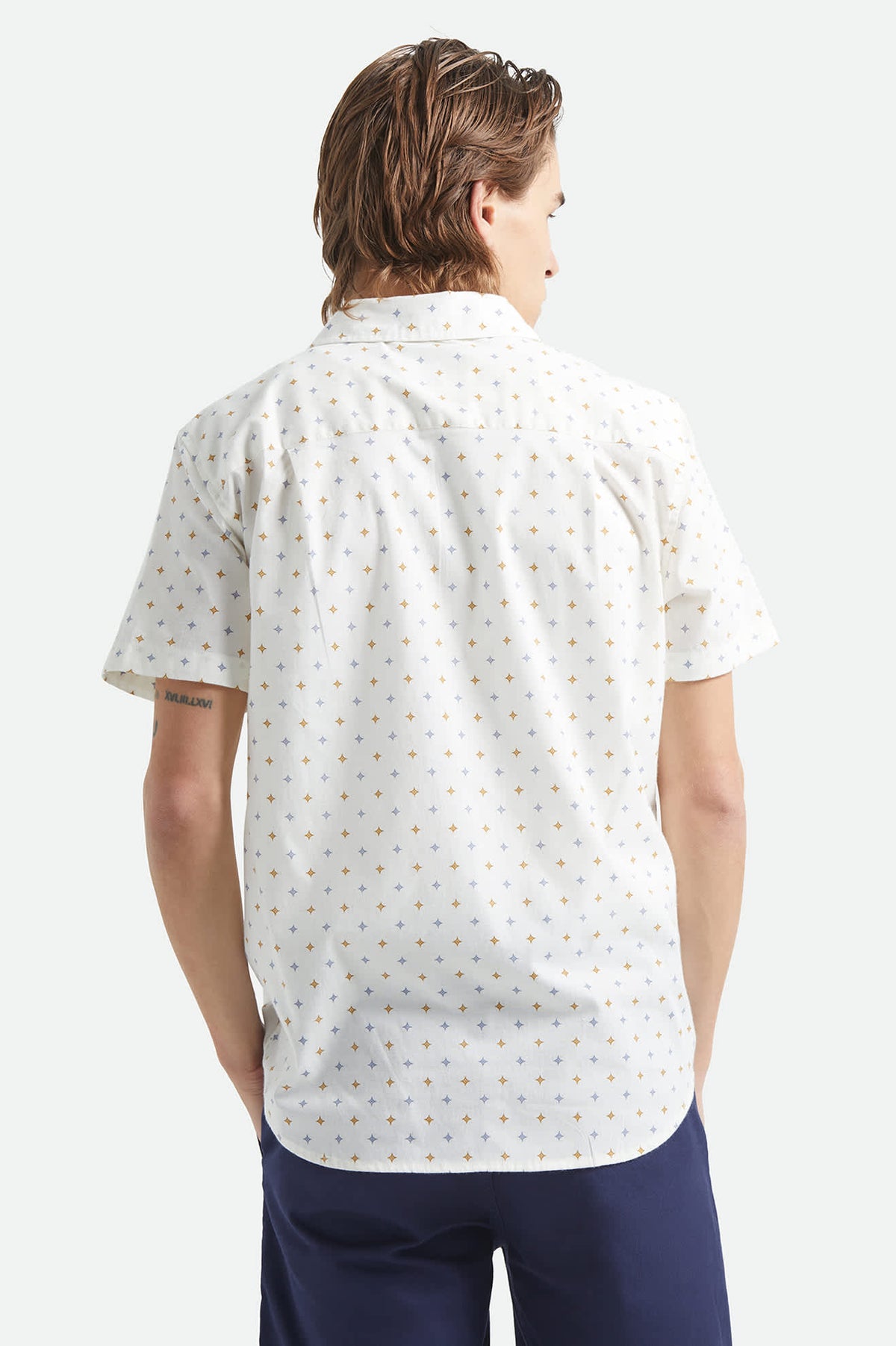 BRIXTON CHARTER SS MULTI DIAMOND PRINT SHIRT