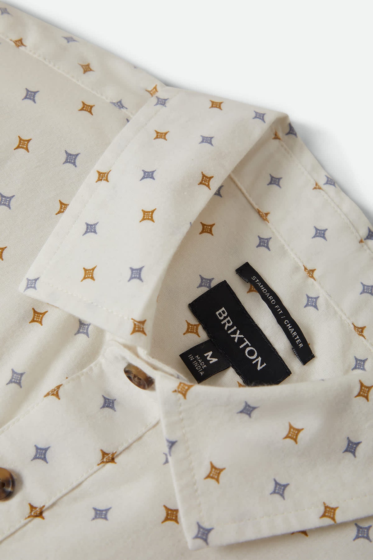 BRIXTON CHARTER SS MULTI DIAMOND PRINT SHIRT