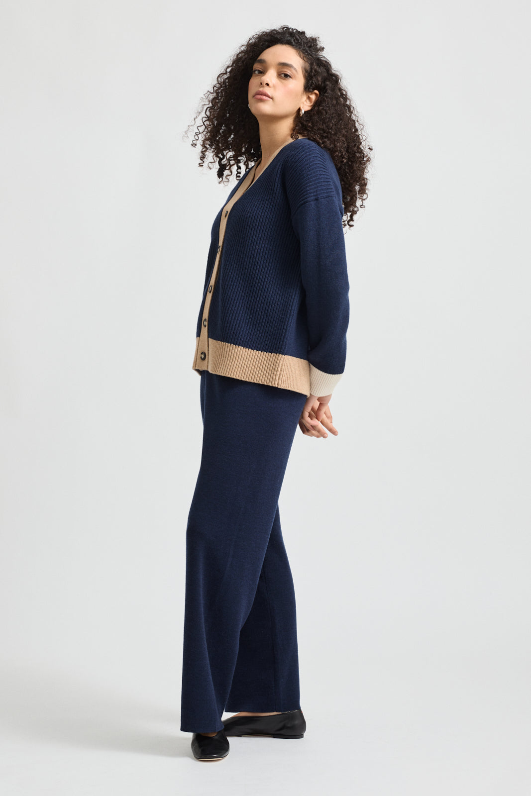 TOORALLIE CONTRAST TRIM CARDIGAN