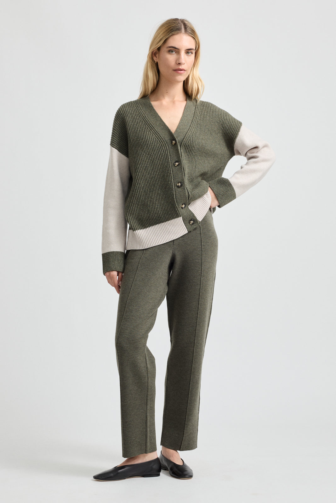 TOORALLIE CONTRAST TRIM CARDIGAN