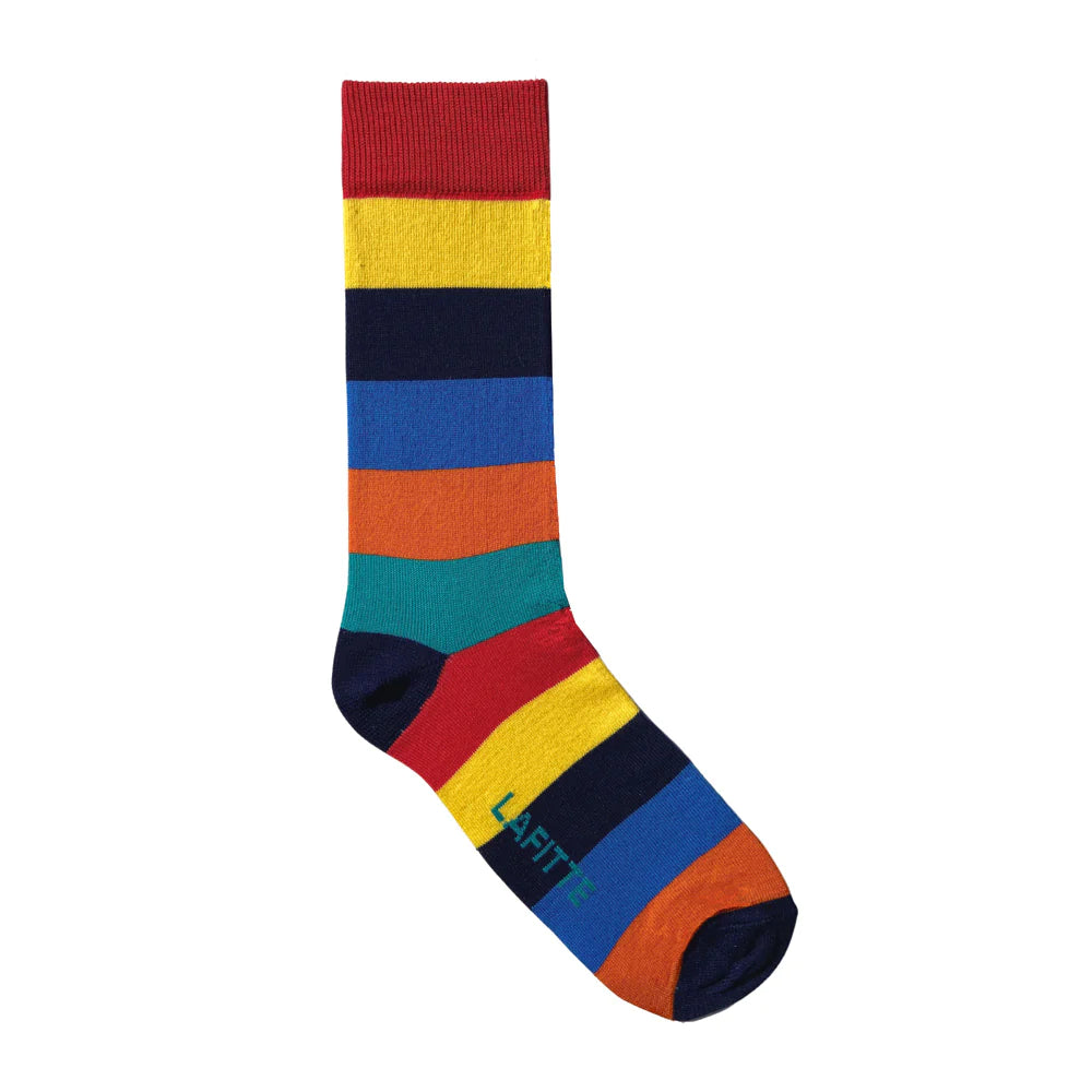 LAFITTE BLOCK STRIPE SOCKS