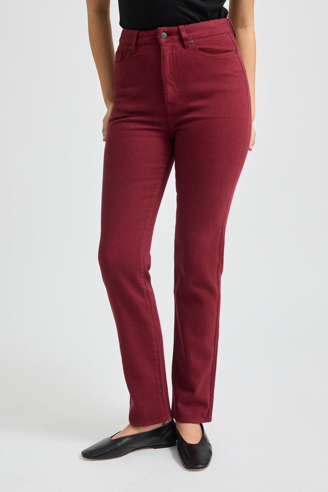 TOORALLIE HIGH RISE STRAIGHT JEAN