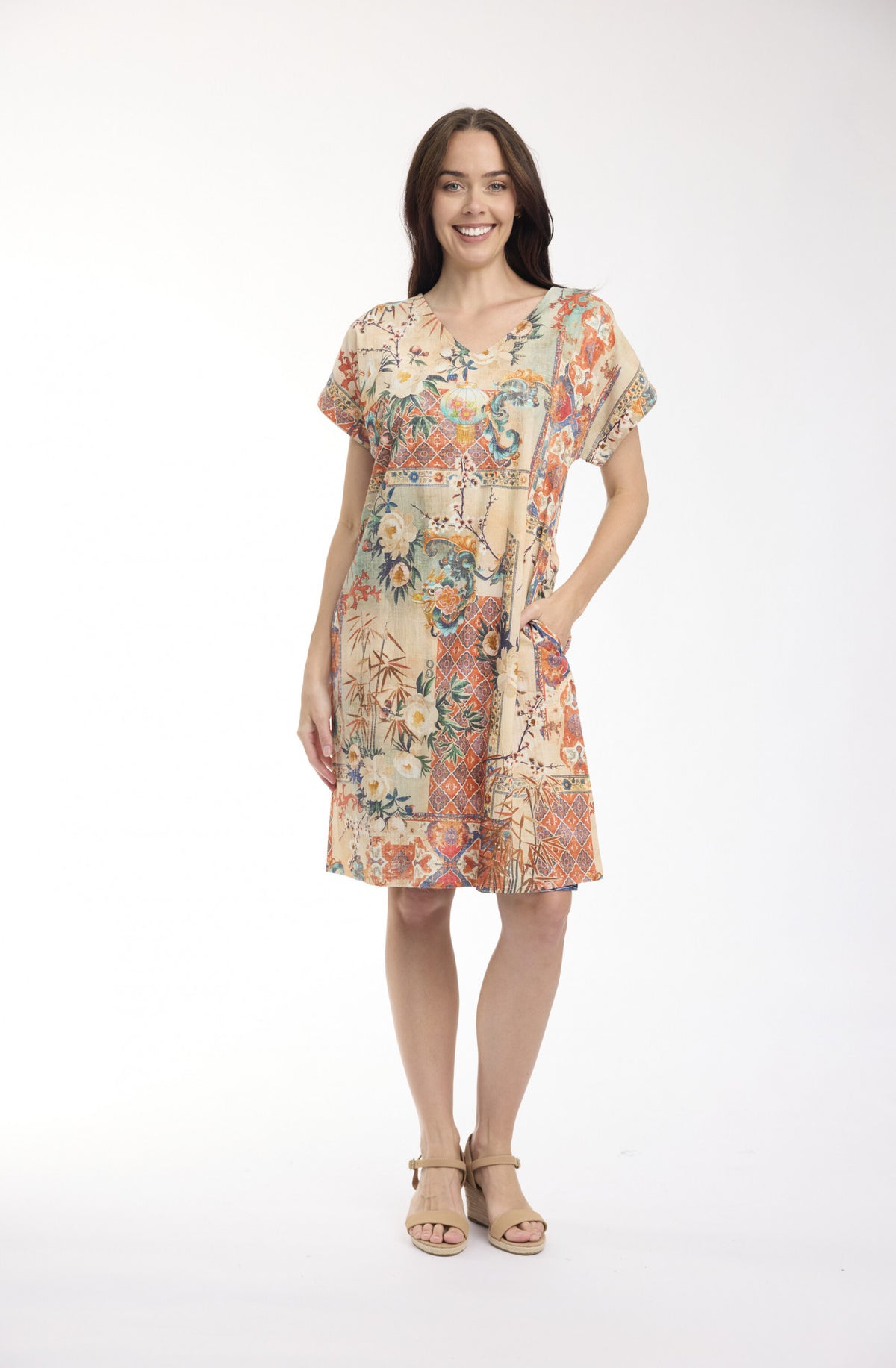 ORIENTIQUE GORDES REVERSIBLE DRESS