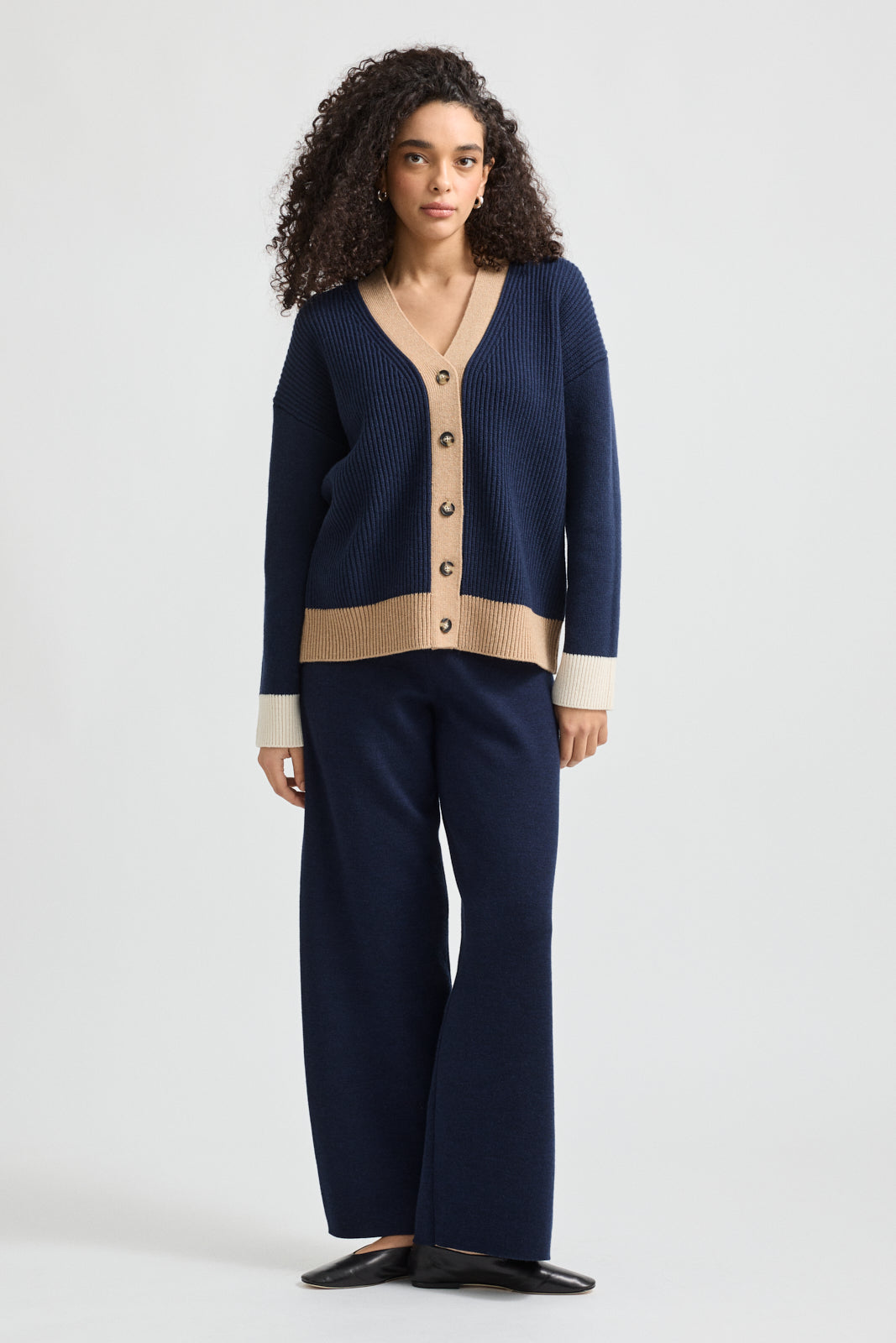 TOORALLIE CONTRAST TRIM CARDIGAN
