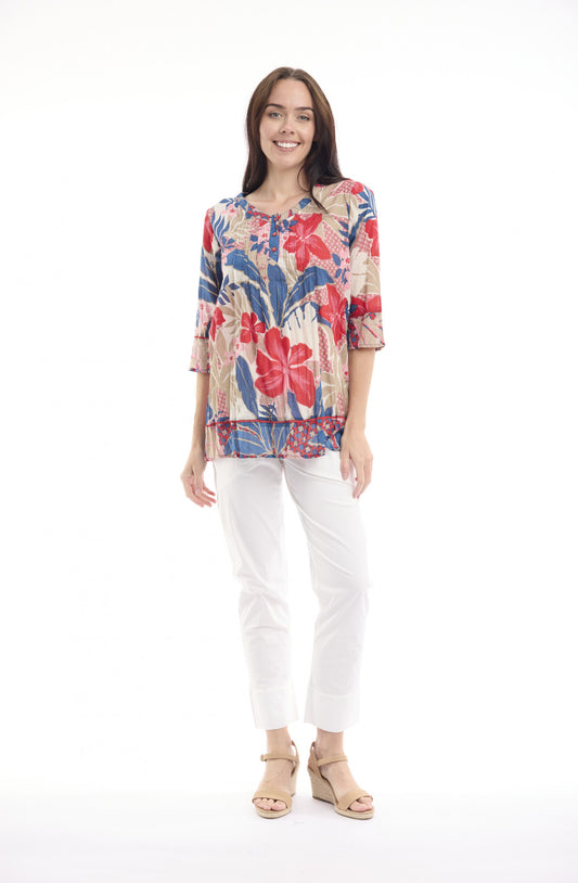 ORIENTIQUE CAVAILON PLEATED TOP