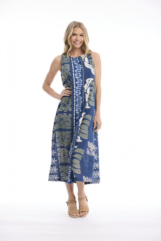 ORIENTIQUE LIBERTE MIDI DRESS