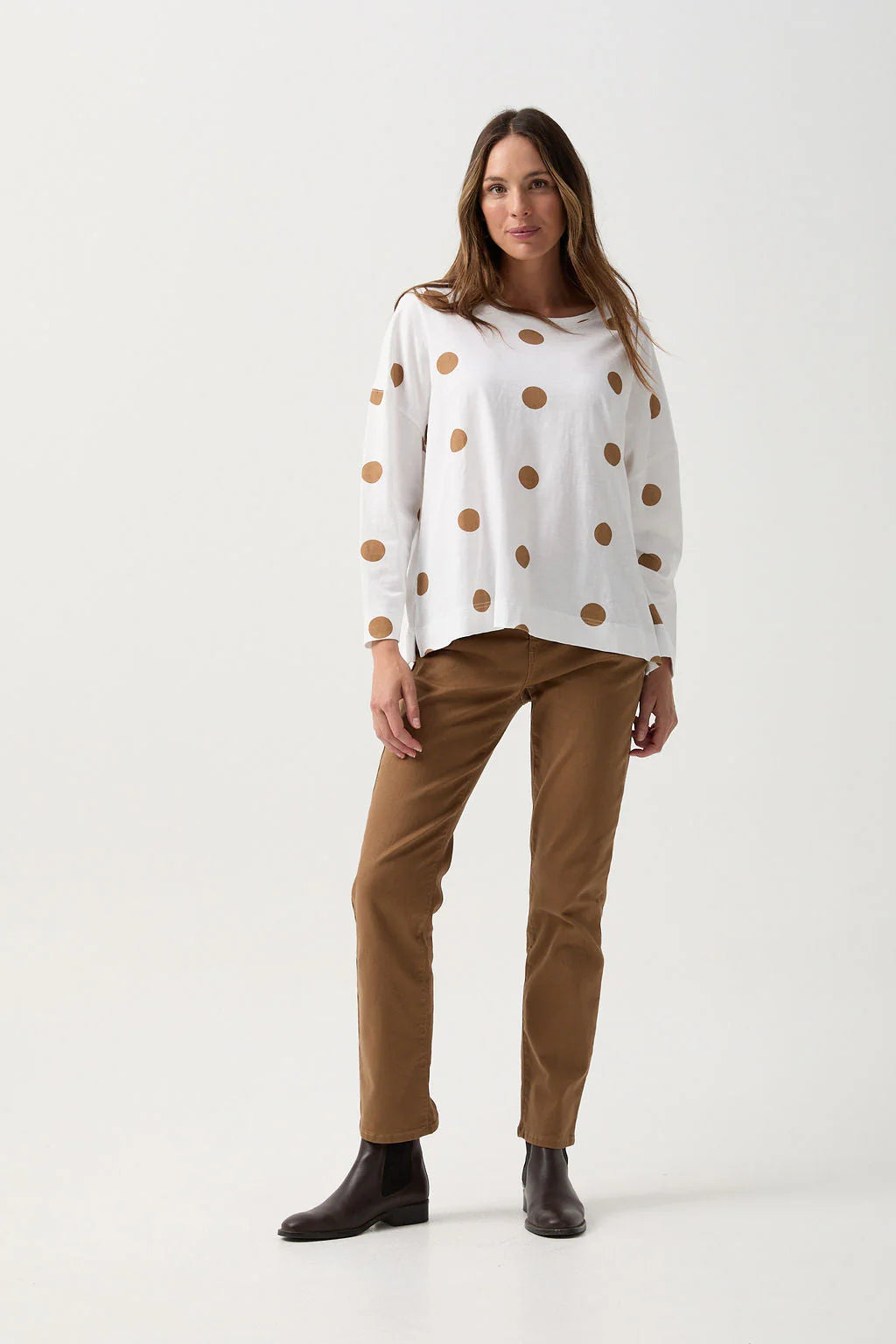 GOONDIWINDI SPOT PRINT SWING TEE