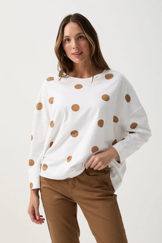 GOONDIWINDI SPOT PRINT SWING TEE