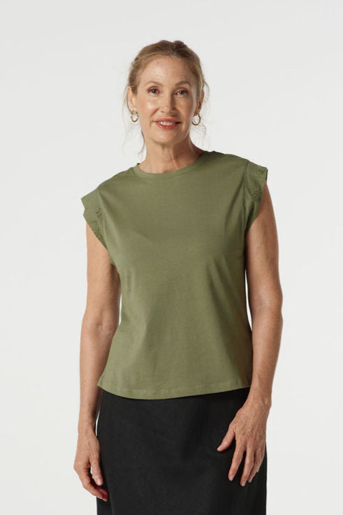 GOONDIWINDI COTTON MIXED TANK TEE