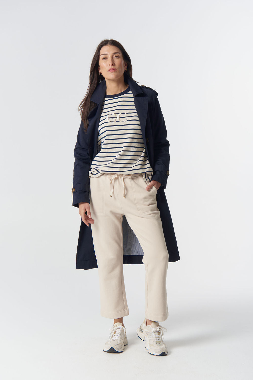 GOONDIWINDI STRIPE GC LOGO SWEATER