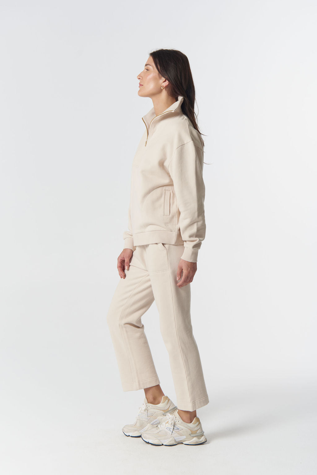 GOONDIWINDI RUGGED 1/2 ZIP COTTON SWEATER