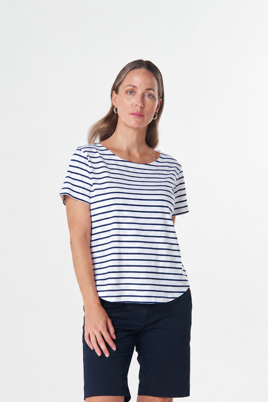 GOONDIWINDI COTTON RELAXED BUTTON TEE