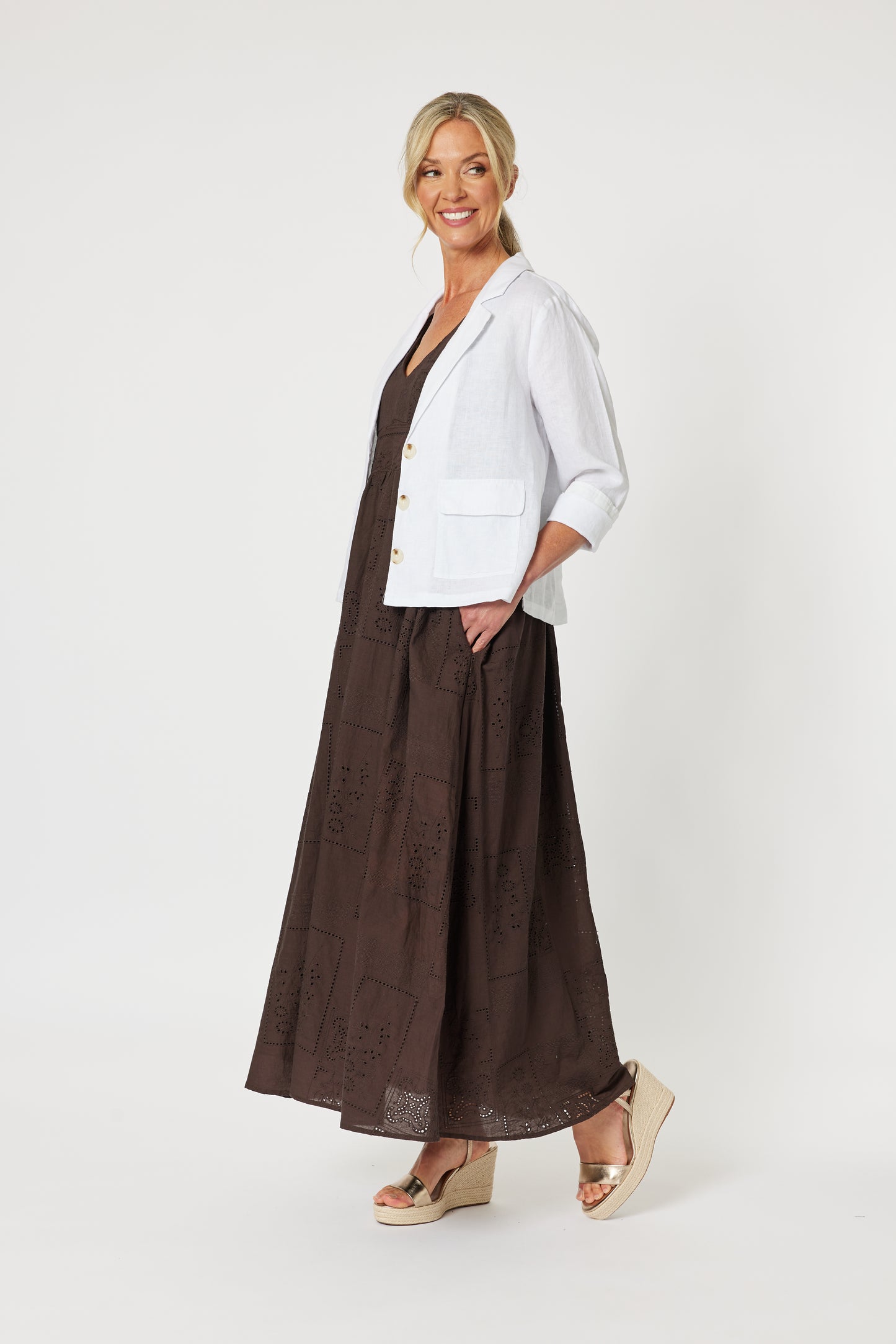 GORDON SMITH DANIELLE LINEN JACKET