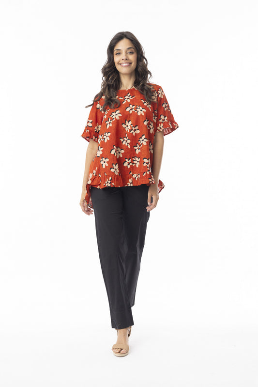 ORIENTIQUE SAVENTA TOP FRILL
